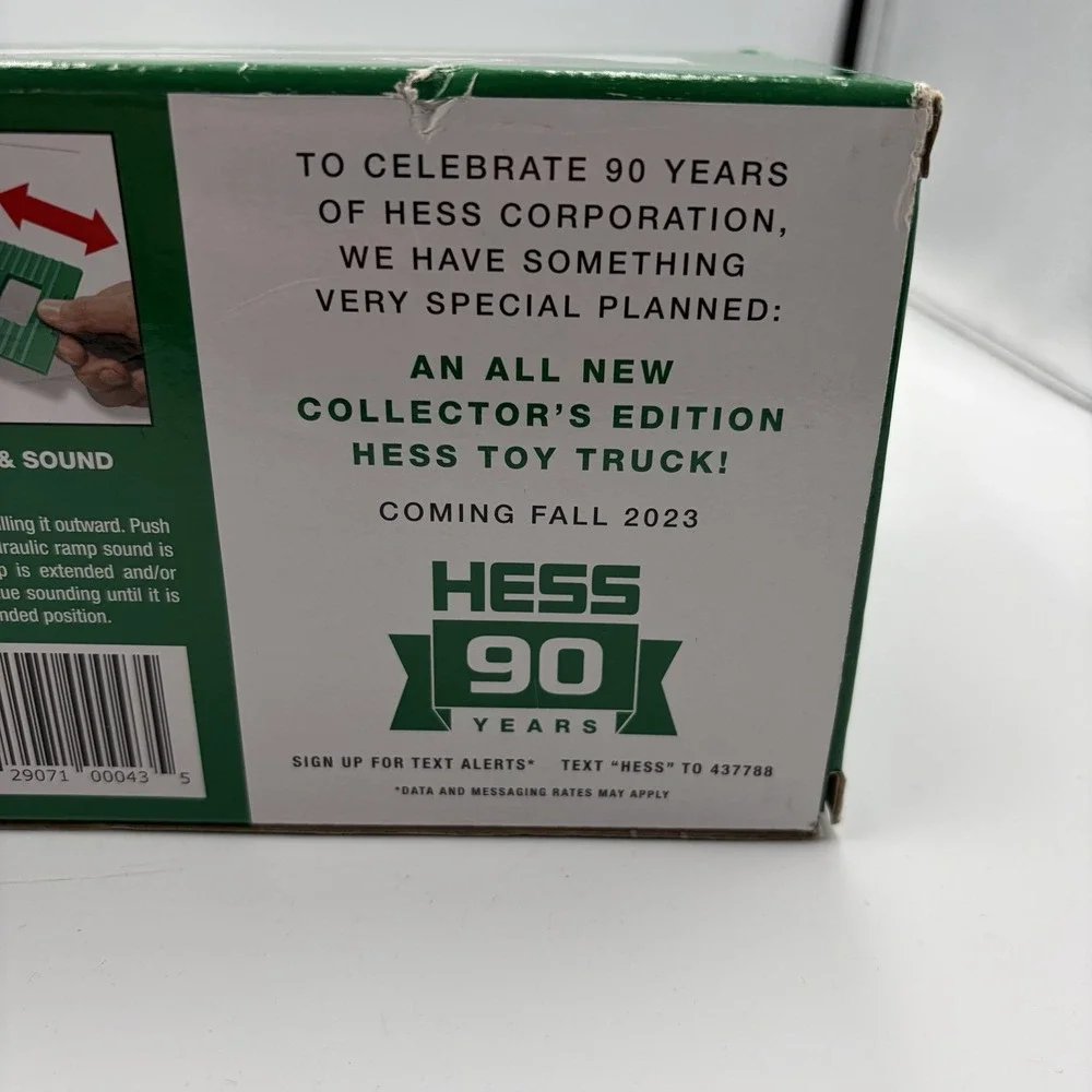 Hess Truck 2022 Flatbed Truck and Hot Rods W/ Led Lights & Sounds